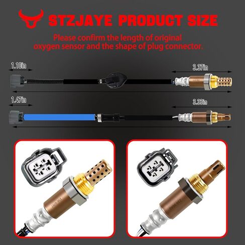 2Pcs Oxygen O2 Sensor 234-9040 234-4797 Automotive Replacement 02 Sensors Upstream Downstream Compatible with Honda Accord EX LX DX SE 2.4L L4 2003 2004 2005 2006 2007 13704 36531RAAA01 in Saudi Arabia