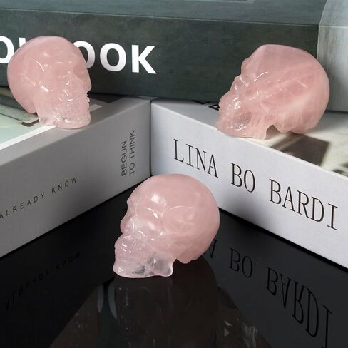 تمثال جمجمة منحوت من الكريستال الأسود مقاس 2 بوصة ديكور روحي جمجمة ديكور حمام ديكور حمام ديكور مكتب منزلي منحوت يدويًا أحجار كريمة ريكي شفاء هدية للمرأة. in Kuwait