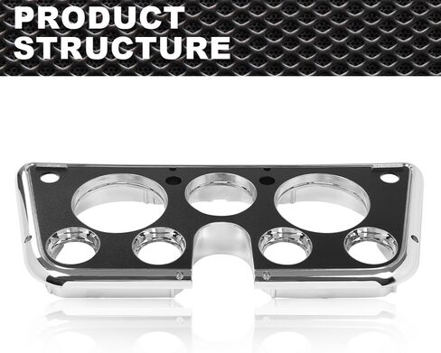 Dash Bezel 7 Hole Cover Compatible with Chevy GMC C10 1967 1968 1969 1970 1971 1972 Truck in Saudi Arabia