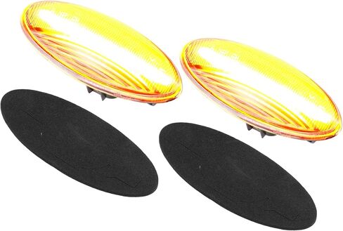LED Side Marker Light 81730-02 Front Driver Passenger Turn Signal Lights Fender Sidemarker Lamps for Toyota Yaris Black Lens Amber LED Light 1 Pair in Saudi Arabia