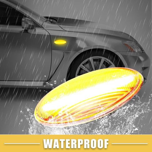 LED Side Marker Light 81730-02 Front Driver Passenger Turn Signal Lights Fender Sidemarker Lamps for Toyota Yaris Black Lens Amber LED Light 1 Pair in Saudi Arabia