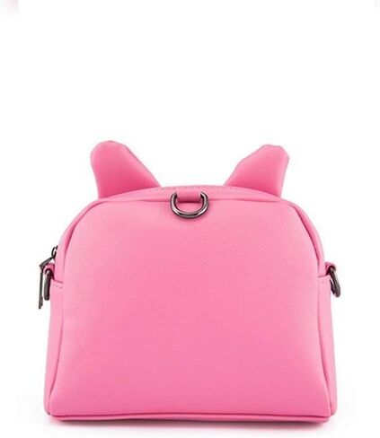 Cute Cat Ear Girls Handbags Candy Color Toddler Crossbody Bags PU Leather Shoulder Bags (pink) in Saudi Arabia