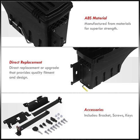 AJP Distributors Rear Truck Bed Wheel Well 2-Piece Storage Tool Box Toolboxes Left & Right Swing Cases Pair w/Lock+Key For Silverado Sierra 2007 2008 2009 2010 2011 2012 2013 2014 2015 2016 2017 2018 in Saudi Arabia