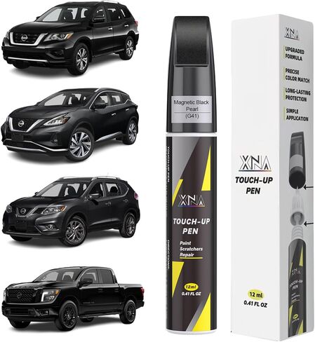 طلاء ثلاثي اللون باللون الأبيض اللؤلؤي (QAB) لقلم طلاء Nissan Touch Up، مزيل خدوش السيارة 2 في 1 مع طرف قلم وفرشاة، لون مطابق تمامًا لإصلاح خدوش طلاء السيارة، رقائق ونتوءات سريعة وسهلة الإصلاح in Kuwait