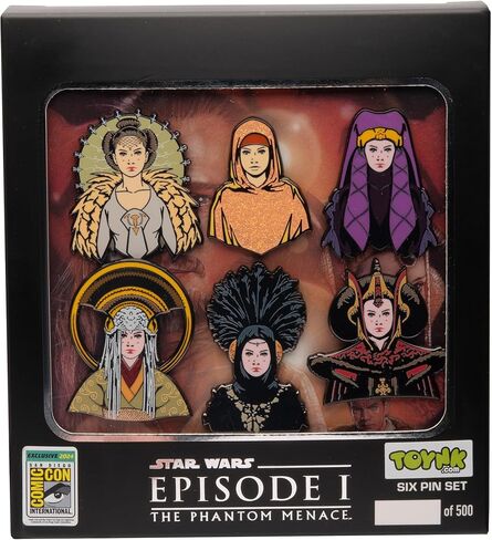 SalesOne Star Wars: The Phantom Menace Queen Amidala 6-Piece Enamel Pin Set | Limited Edition SDCC 2024 Exclusive in Saudi Arabia