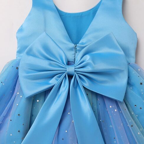 IBTOM CASTLE Flower Girl Sequin Rainbow Tulle Party Dress Little Girl Birthday Wedding Formal Evening Pageant Dance Gown in Saudi Arabia