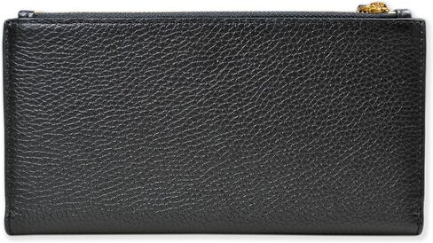 محفظة نسائية رفيعة من Tory Burch 139540 Blake Color-Block Cortado Brown مع أجزاء ذهبية in Kuwait