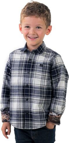 Pladra, Toddler Flannel Shirt, Durable and Soft Outdoor Button-Up in Saudi Arabia