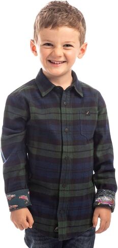 Pladra, Toddler Flannel Shirt, Durable and Soft Outdoor Button-Up in Saudi Arabia