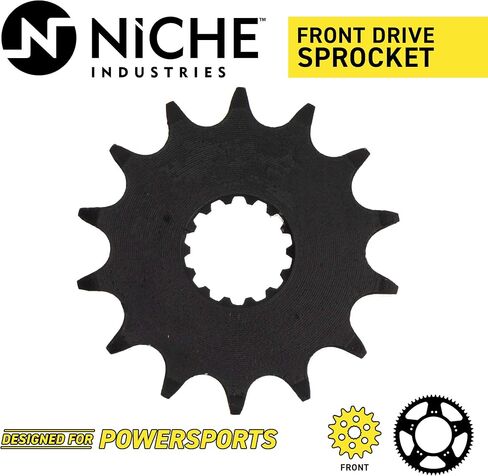 NICHE Drive Sprocket Chain Combo for Yamaha YZ85 Front 14 Rear 47 Tooth 428V O-Ring 118 Links in Saudi Arabia