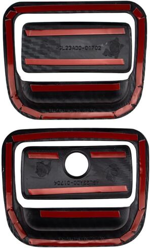 4pcs ABS Carbon Fiber Glove Storage Box Handle Cover Trim Compatible with Chevrolet Silverado 2019-2022 in Saudi Arabia
