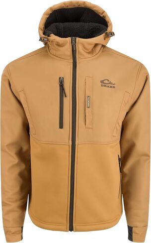 Drake Waterfowl Men's MST Hole Shot Hooded Windproof Eqwader 3-Layer Warm Sherpa-Lined Full Zip Hunting Jacket in Saudi Arabia