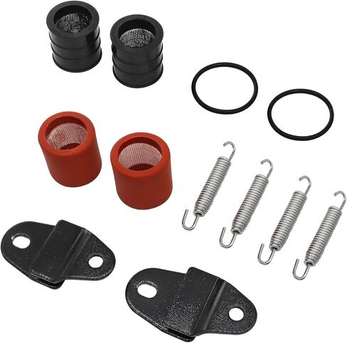 Exhaust Muffler Joint Gasket Spring Stay Kit for Yamaha Banshee 350 YFZ350 1987 1988-2006, LE 03-04, SE 05-06, SP 06 in Saudi Arabia
