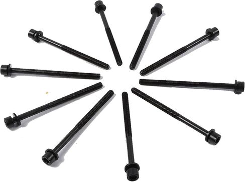 10pcs Cylinder Head Bolts Set Torque-to-Yield for 2012-2020 Kia G4NA 2.0L 22321-2E000 Engine Rebuild Fasteners in Saudi Arabia