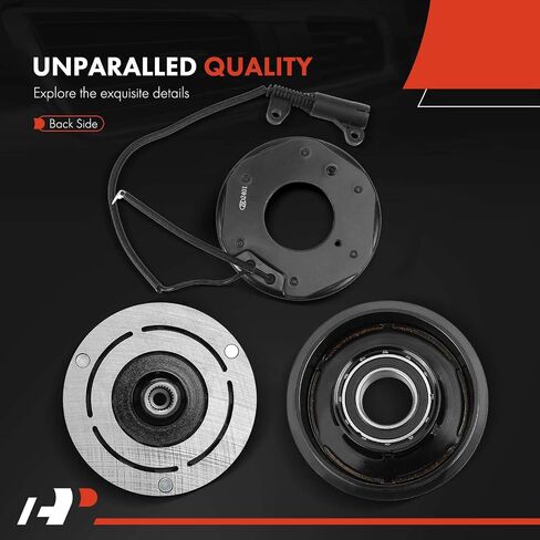 مجموعة قابض ضاغط مكيف الهواء A-Premium متوافقة مع BMW 325 1988-1988، 323i، 323is، 323ti، 325i، 325iX، 328i، 328is، 525i، 530i، 540i، 740i، 740iL، 750iL، 840Ci، 850Ci، 850Ci، 850i، م3 in Saudi Arabia