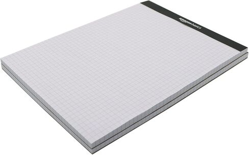 Amazon Basics Quad Ruled Graph Paper Pad, 600 Count, 6 pack of 100 Sheets, White, Letter Size 8.5 x 11-Inch in Kuwait