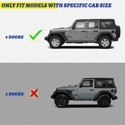 7" Running Boards for 2018-2025 Jeep Wrangler JL 4 Doors - Side Steps, Nerf Bars for Truck in Kuwait