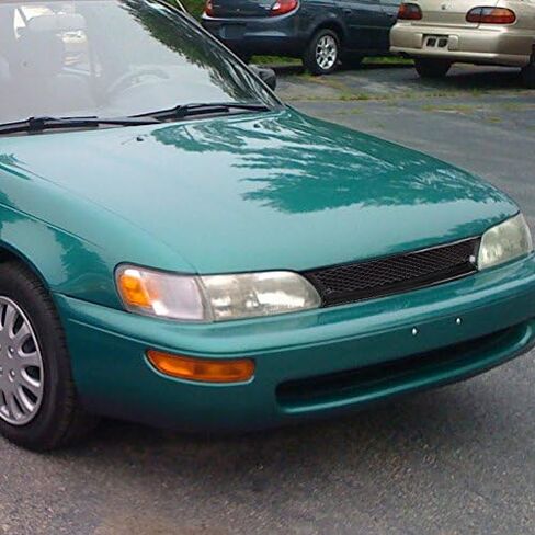 Spec-D Tuning JDM Black Front Bumper Mesh Hood Grille Compatible with 1993-1997 Toyota Corolla in Saudi Arabia
