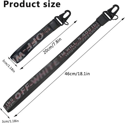 OFF Classic Keychain,One long and one shortLanyard for Keys can Hang Key,Wallet,Jeans Decoration cute lanyard nice in Saudi Arabia