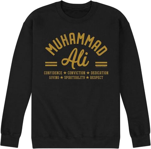 HYBRID APPAREL - محمد علي - الملاكمة - الثقة، الإدانة، التفاني... - بلوفر رجالي من الصوف برقبة دائرية in Saudi Arabia