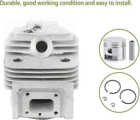 Plplaaoo Cylinder Piston Kit for Mitsubishi TL52 BG520 – 44mm Big Bore Cylinder Piston Kit with Gasket Set, Aluminum Alloy Engine Rebuild Kit for Brush Cutter Top End Repair in Saudi Arabia