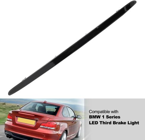 NJSBYL Rear 3rd Brake Light for B-M-W 1 Series E88 E82 Coupe/Convertible 2008-2013 128i 135i 135is LED Center Third High Mount Top Reverse Lights Red Lens Housing Replace OEM 63257164978 in Saudi Arabia