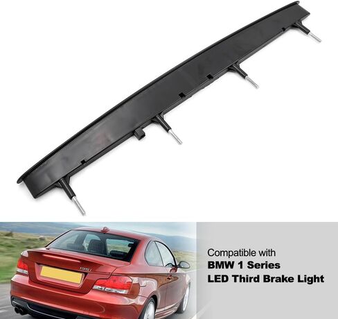 NJSBYL Rear 3rd Brake Light for B-M-W 1 Series E88 E82 Coupe/Convertible 2008-2013 128i 135i 135is LED Center Third High Mount Top Reverse Lights Red Lens Housing Replace OEM 63257164978 in Saudi Arabia