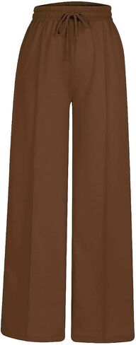 Baggy Sweatpants for Women Elastic Waisted Wide Leg Sweat Pants 2025 Fall Fashion Outfits Casual Loose Joggers in Saudi Arabia