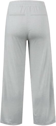 Baggy Sweatpants for Women Elastic Waisted Wide Leg Sweat Pants 2025 Fall Fashion Outfits Casual Loose Joggers in Saudi Arabia