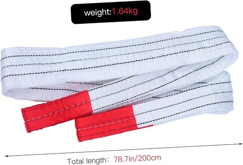 LIFKOME 2pcs Flat Lifting Sling Straps Heavy Duty Winch Straps for Lifting Recovery Moving Work in Saudi Arabia