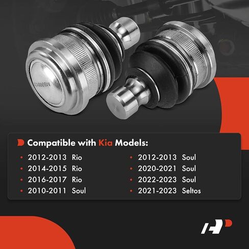 A-Premium 2 x Front Lower Ball Joint, Compatible with Kia Soul 2010-2013, Soul 2020-2023, Rio 2012-2017, Seltos 2021-2023 in Saudi Arabia
