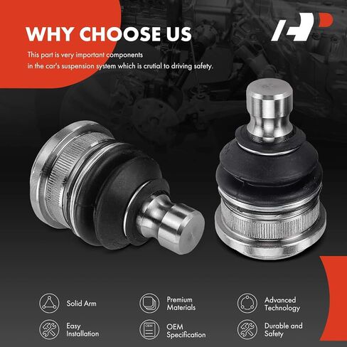 A-Premium 2 x Front Lower Ball Joint, Compatible with Kia Soul 2010-2013, Soul 2020-2023, Rio 2012-2017, Seltos 2021-2023 in Saudi Arabia