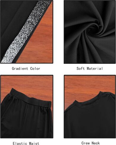 Womens Muslim Tracksuit Set Crew Neck Sweatsuits Simple Training Dubai Style Sweatpants in Kuwait