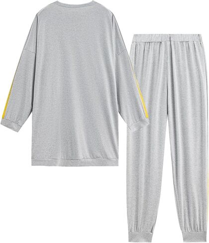 Womens Muslim Tracksuit Set Crew Neck Sweatsuits Simple Training Dubai Style Sweatpants in Kuwait