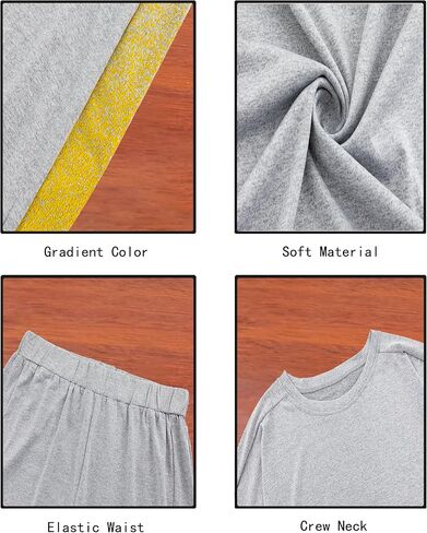Womens Muslim Tracksuit Set Crew Neck Sweatsuits Simple Training Dubai Style Sweatpants in Kuwait