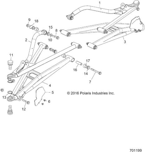 Polaris RZR Control Arm, Front, Lower, Right Side, Cloud Silver, Genuine OEM Part 1021481-385, Qty 1 in Saudi Arabia