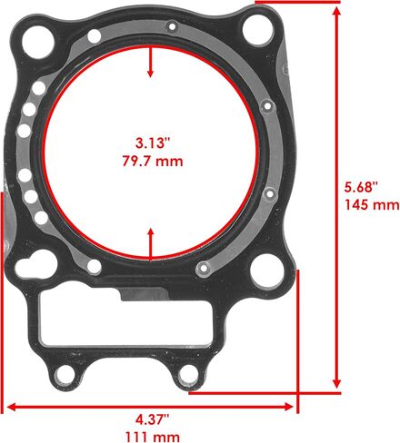 Caltric Cylinder Head and Cover Gasket Compatible with Honda CRF250R CRF250X 2004-2006 in Saudi Arabia