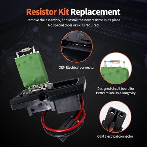 HiSport HVAC Fan Blower Motor Resistor 89019101 973-000 Compatible with Buick Century Rega & Chevy Corvette Impala Monte Venture & Olds Intrigue Silhouette & Pontiac Grand Prix Montana Trans Sport in Saudi Arabia
