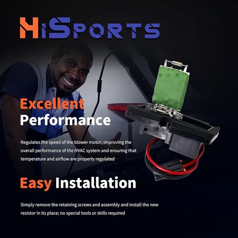 HiSport HVAC Fan Blower Motor Resistor 89019101 973-000 Compatible with Buick Century Rega & Chevy Corvette Impala Monte Venture & Olds Intrigue Silhouette & Pontiac Grand Prix Montana Trans Sport in Saudi Arabia