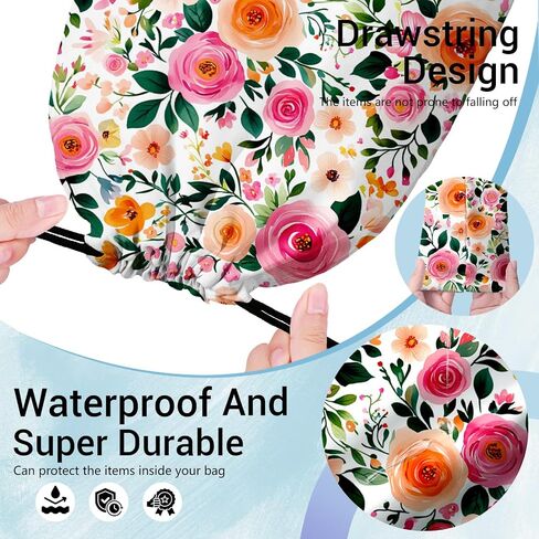 Palm Leaves Gymnastics Grip Bags Pink Lightweight Athlete String Bag for Women Outdoor Grips in Saudi Arabia