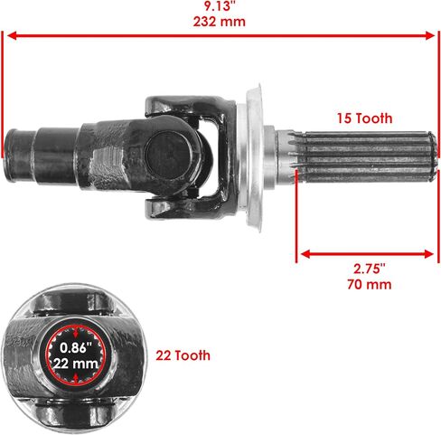 Caltric Rear Axle Drive Shaft Inner Compatible with Kawasaki Mule 3010 KAF620E KAF620H 2001 2002 2003 in Saudi Arabia