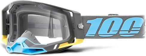 نظارات 100% Racecraft 2 للدراجات الجبلية والموتوكروس - نظارات واقية لسباقات MX وMTB (ترينيداد - عدسات شفافة) in Saudi Arabia