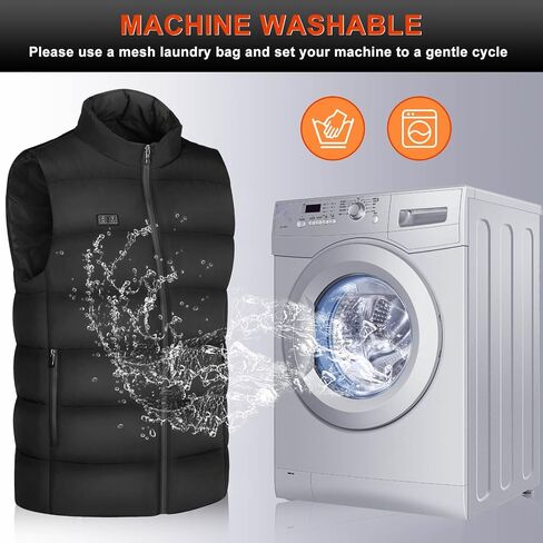 Heated Vest for Men and Women with Battery Pack, Lightweight Washable 8 Heating Zones 3 Heating Levels Heating Vest in Saudi Arabia