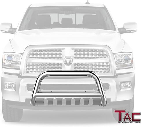 TAC Bull Bar Fit 2010-2018 Dodge RAM 2500/3500 Pickup Truck 3" Stainless Steel Front Brush Bumper Guard Grille Guard Push Guard Off Road Accessories in Saudi Arabia
