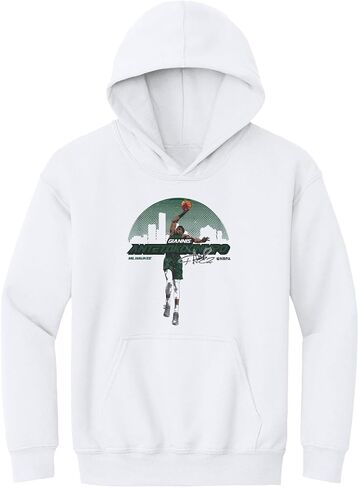 500 LEVEL Giannis Antetokounmpo Youth Hoodie Sweatshirt - Giannis Antetokounmpo Skyline in Saudi Arabia