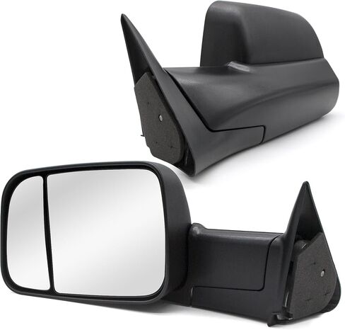 مرايا سحب TOEMIRR مناسبة لـ 1998 1999 2000 2001 دودج رام 1500 1998 1999 2000 2001 2002 دودج رام 2500 3500 قوة ساخنة بدوره إشارة ضوء السهم أضواء على الزجاج دليل التقليب الأسود مرايا السحب in Kuwait