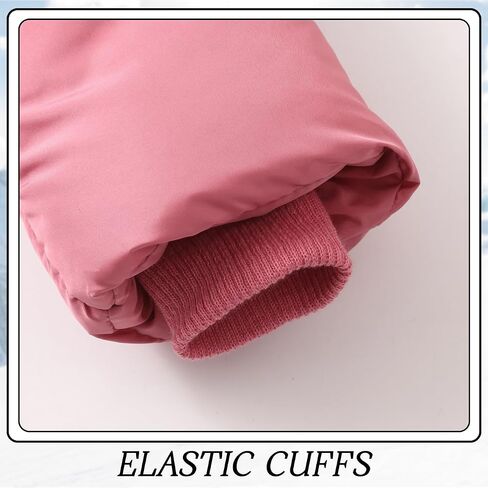 Girls Winter Coats Kids Puffer Jackets Fleece Lined Warm Snow Clothes With Hood in Kuwait