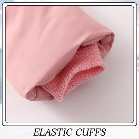 Girls Winter Coats Kids Puffer Jackets Fleece Lined Warm Snow Clothes With Hood in Kuwait