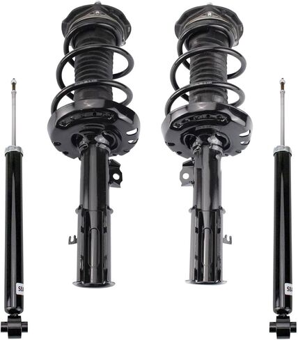 Front and Rear Complete Strut Assembly & Shock Absorber Kit Complete Strut & Coil Spring Assembly Compatible with 2016-2019 Chevrolet Cruze in Saudi Arabia