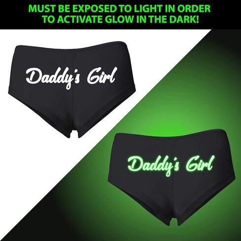 Wild Bobby Glow in the Dark Underwear Collection Sexy Naughty Slutty Women's Cotton Spandex Booty Shorts in Saudi Arabia